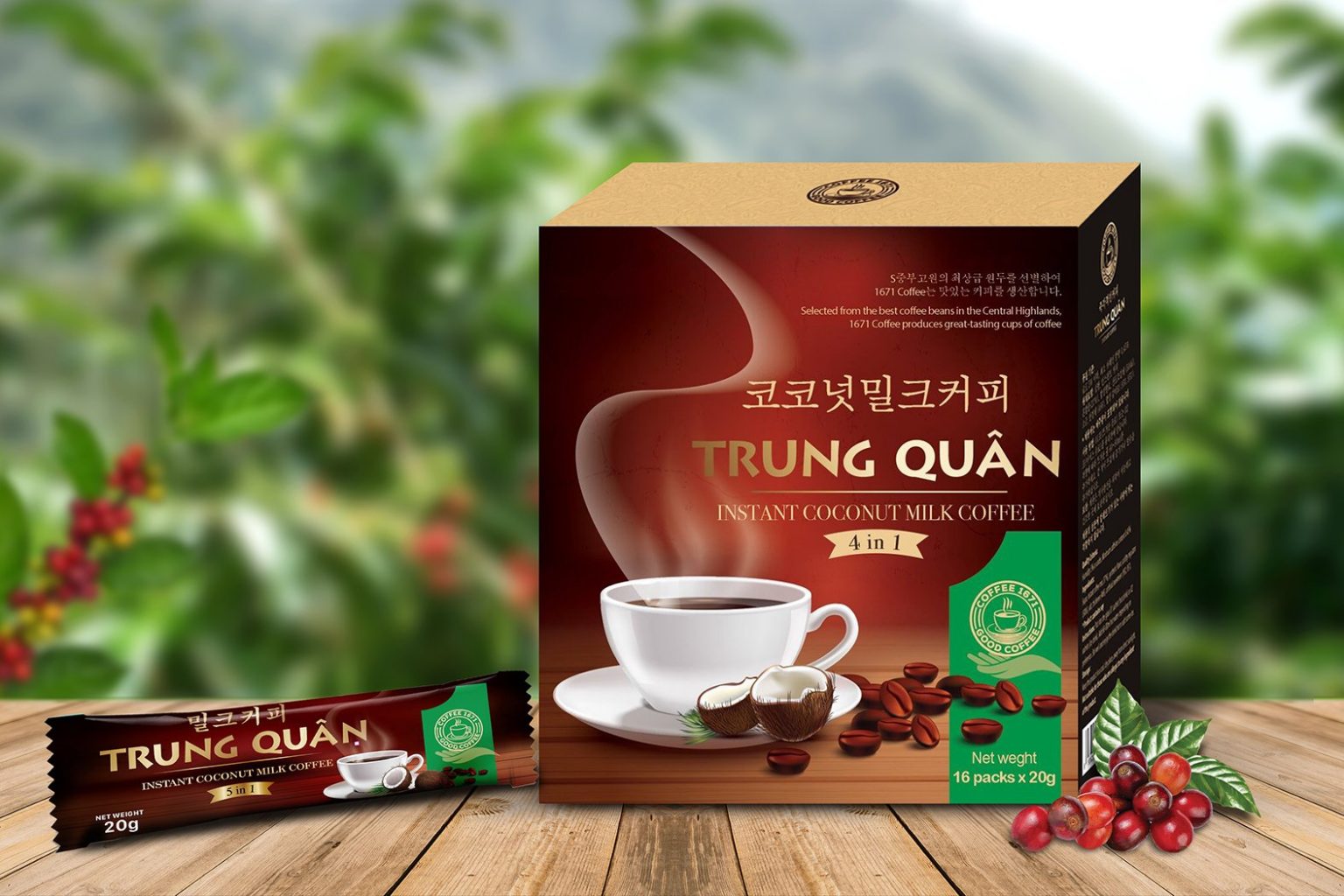 ca phe hoa tan sua dua